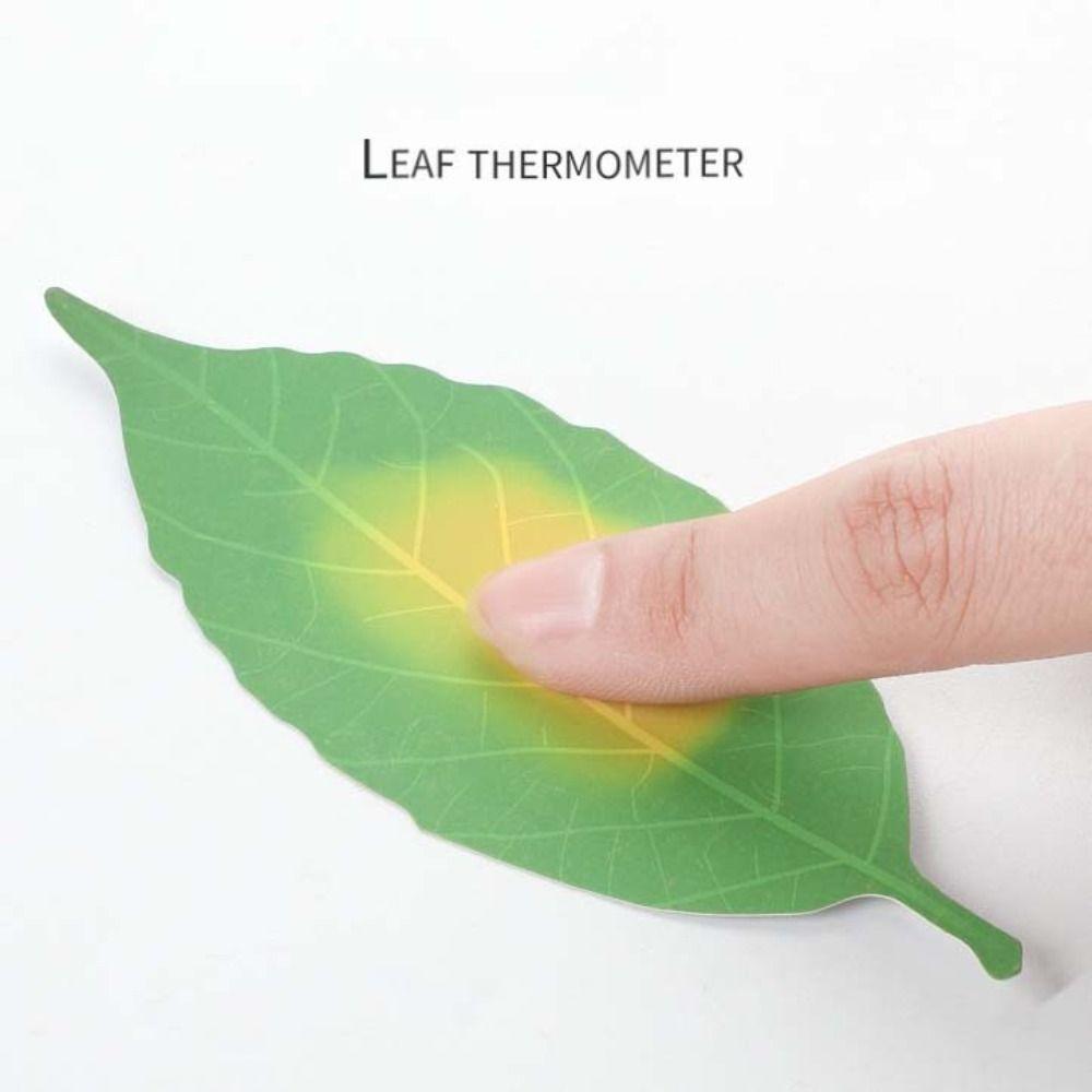 

Unique Design Leaf Thermometer with Temperature Book Clip Leaf Leaf Book Marks School Supplies Small