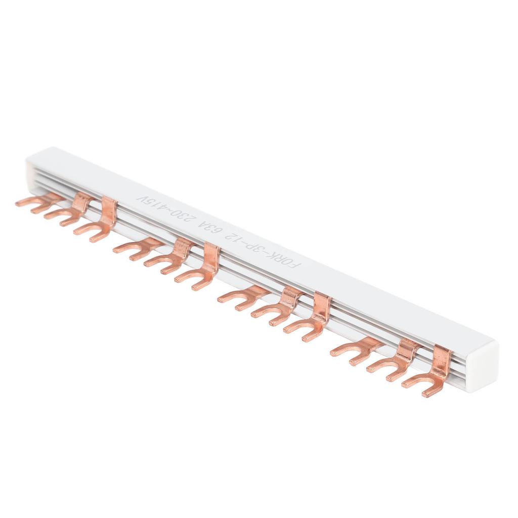 Screw Terminal Block Copper 12 Positions Barrier Strip Connector 63A 230-415V for Connection
