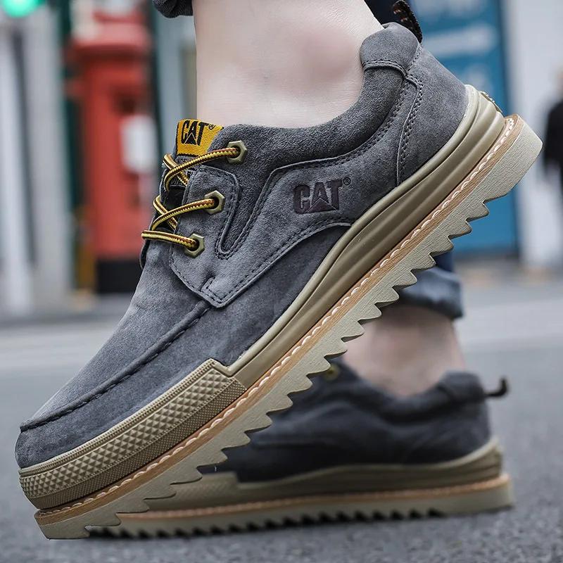 Мужские туфли из ковбойской кожи на шнуровке с мягкой подошвой — фото 3