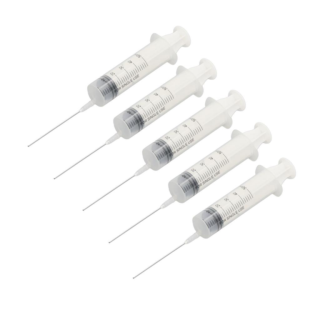 5Pcs Ink Filling Syringe 50ml Injector Drawing Tool with Scale for Printer Cartridge