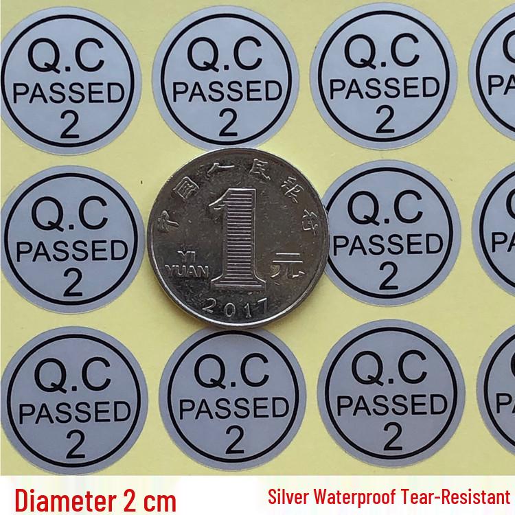 

20 мм Водонепроницаемая Устойчивая к разрыву Серебристая Самоклеящаяся Наклейка Проверено ОТК
