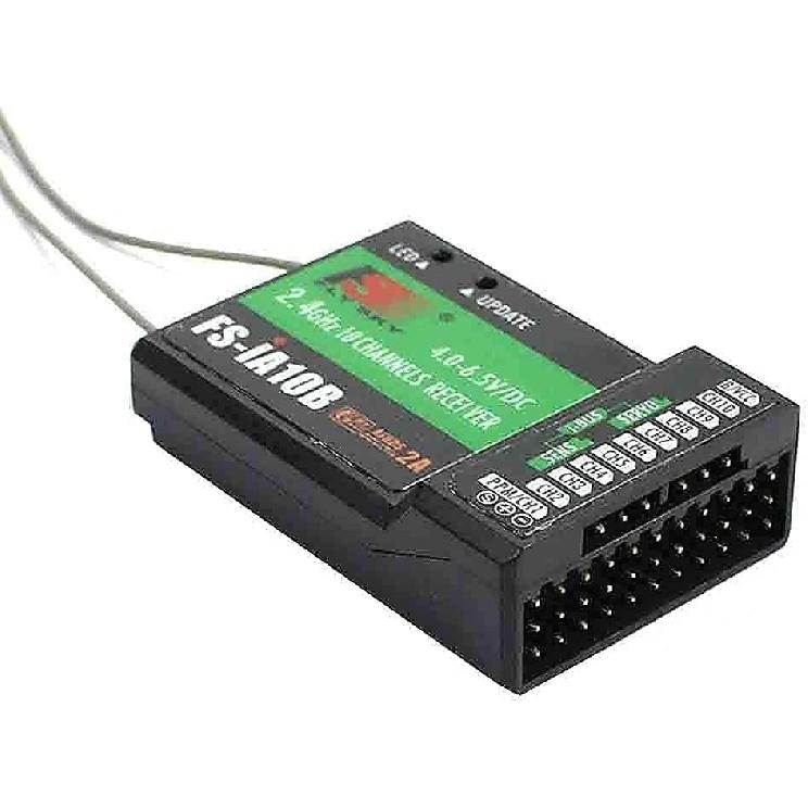 Flysky FS-iA10B 10CH RC Receiver PPM Output Compatible for FS-I4 FS-I6 GT2E GT2G FS-I10 FS-I6S TH9X FS-CT6B GT3C CT3C FS-I4 FS-IT4S Transmitter