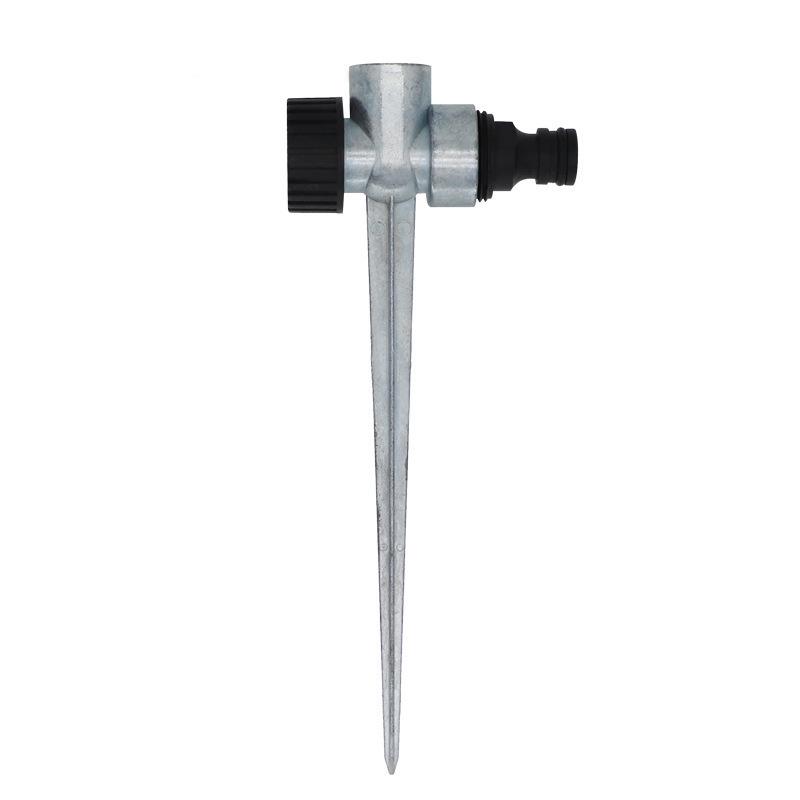 4-Point Plastic Alloy Ground Plug with Inner Wire Needle, Fixed Sprinkler Head & Magnetic Base, Series-Connectable for Agricultural Gardens.