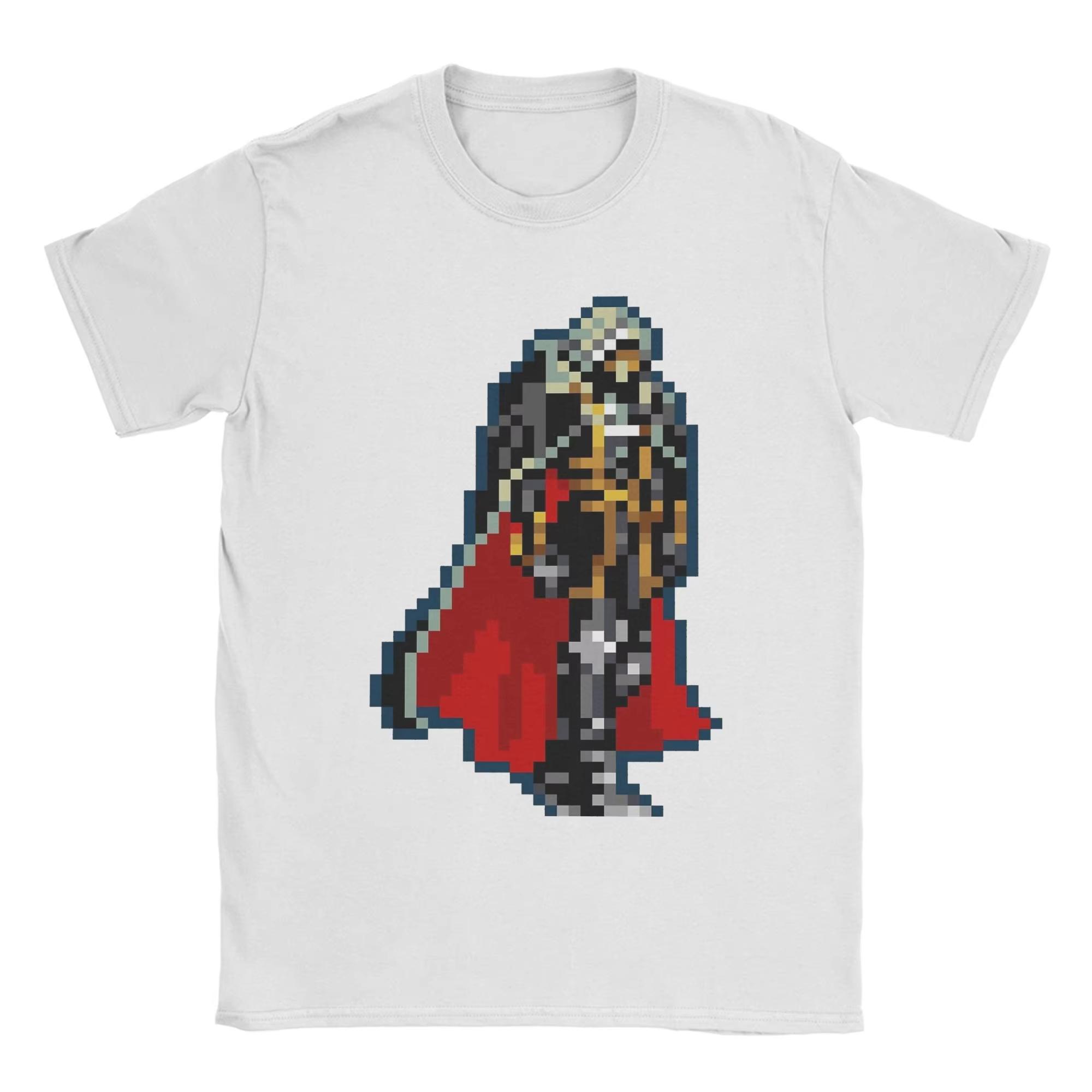 

Men Women T Shirt Alucard Black & Red Cape Classic Retro Castlevania T-Shirts Summer Tees Aesthetic Casual 100 Cotton Tops Tees 4XL