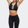 Adidas Contrast Three-Stripe Sports Bra Women Underwear Black FJ7248