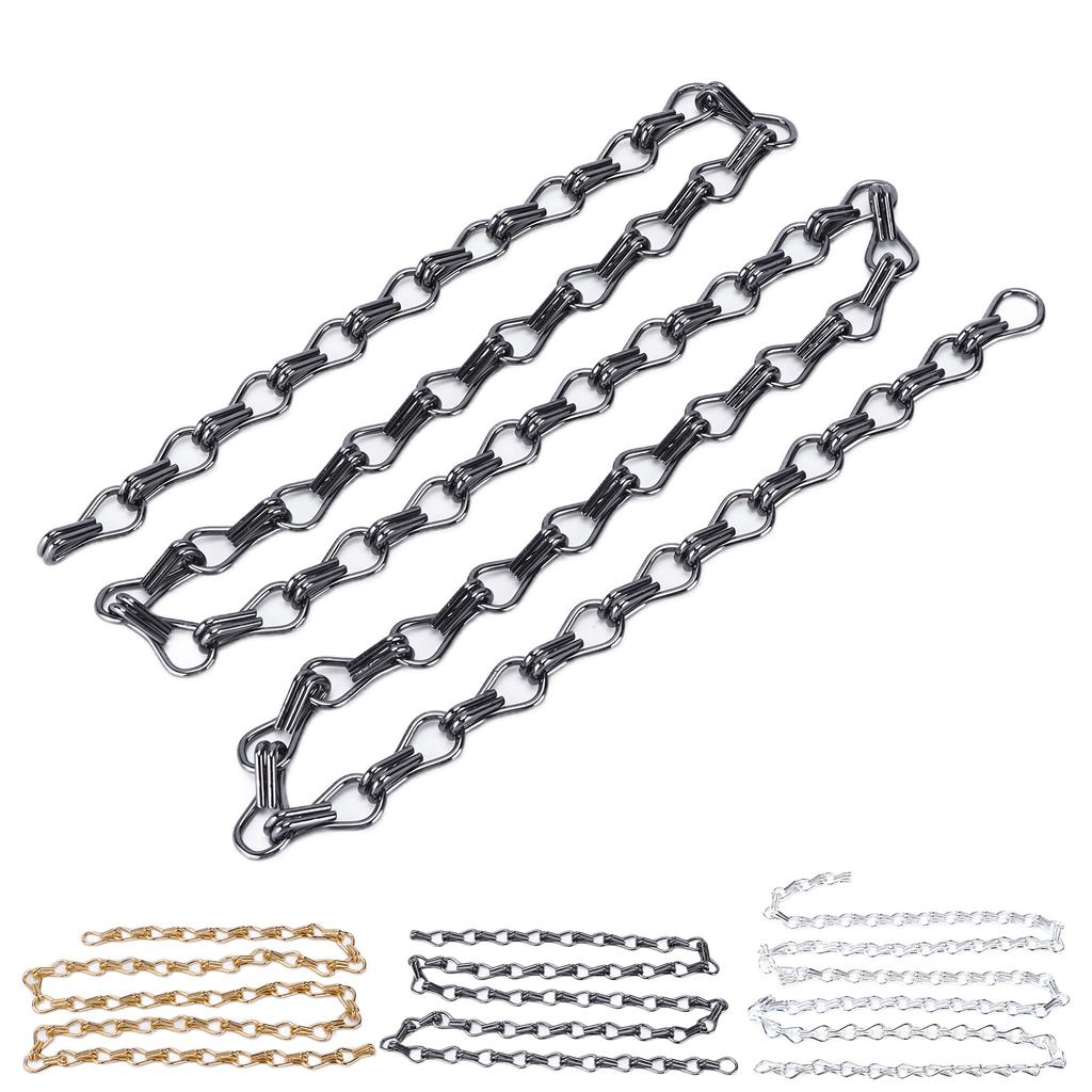 2Pcs Hanging Chain One Meter Rustproof Anticorrosion Convenient Assembly Light Fixture Chain for DIY