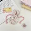 Cute Mini Bunny Ears Storage Bag Drawstring Portable Lipstick Organizer Pouch Multi Functional Tote Bag Data Line Storage