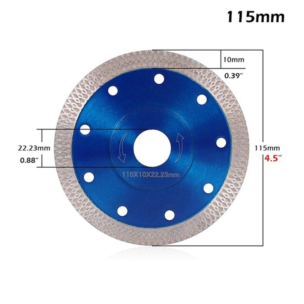 Buy 105/115/125mm Turbo Diamond Blade Disc Porcelain Tile Ceramic