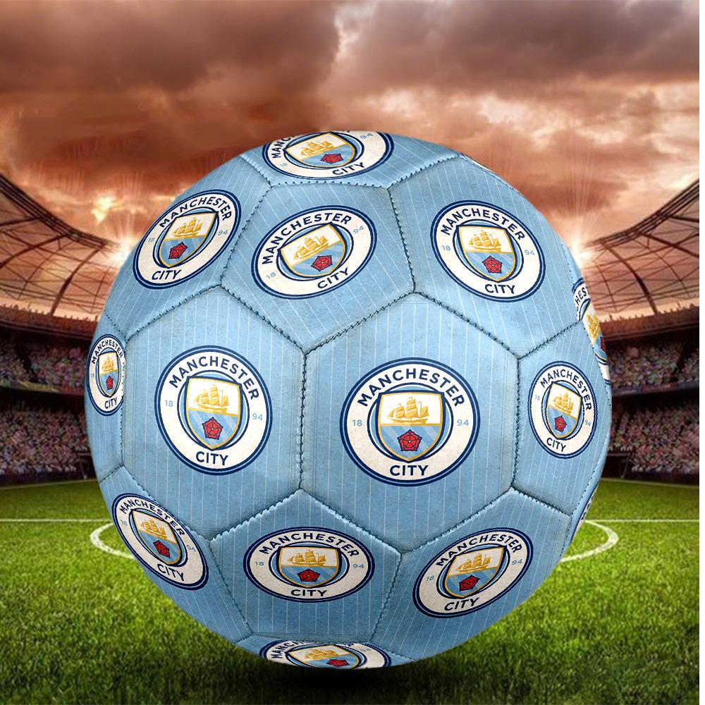 Manchester City Size 5 Football High Elastic Soccer Ball For Outdoor Competition Daily Training Play