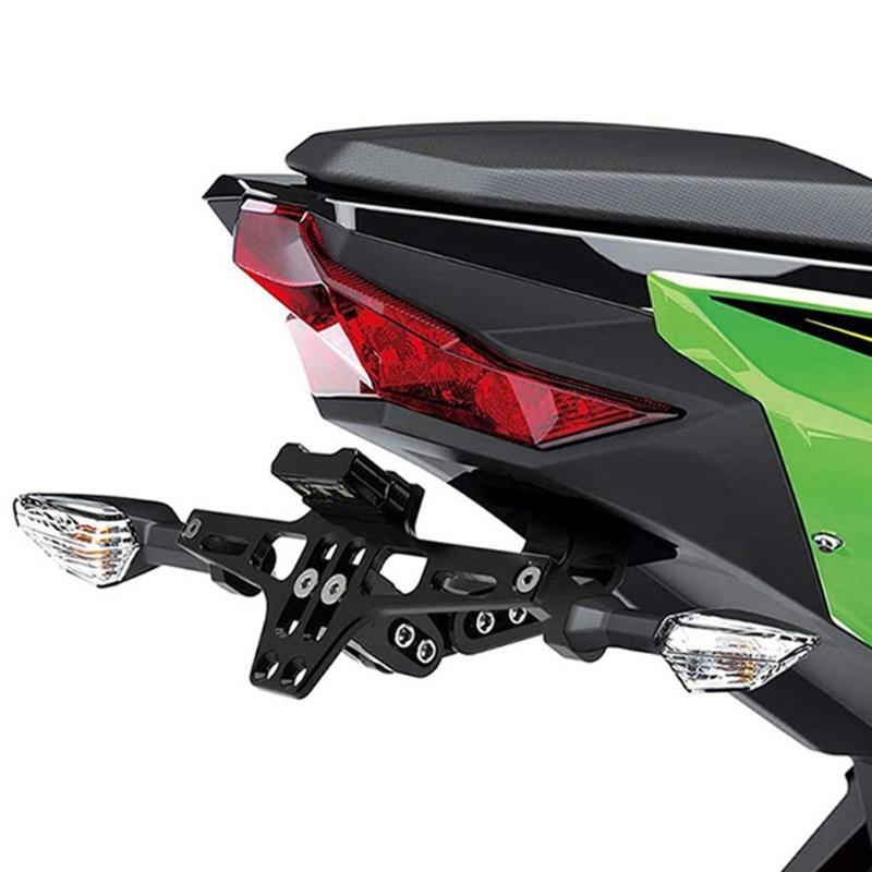 12V Motorcycle LED License Plate Light Decorative Lamp Frame Rear Tail Number Light Universal Indicators Motorbike Parts