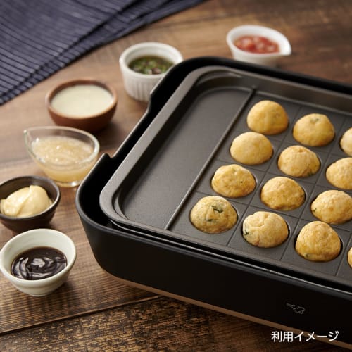 Takoyaki plate for Zojirushi EA-FA "Takoyaki plate with separator line" that can be used with STAN. series hot plate EA-YF01-J