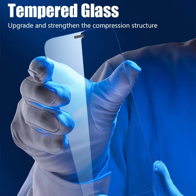 5Pcs Tempered Glass For iPhone 16 13 12 11 14 15 Pro Max Mini Screen Protector For IPhone 17 PRO XR X XS 8 Plus Protective Glass2