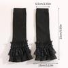 Lace Ruffles Lace Sleeves Long Elastic Lolita Cuffs Vintage Arm Covers  for Women