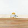 F136 Titanium Flower Peacock Crown Earrings, Long Studs for Cartilage Piercing, 1.2/1.0 Thickness