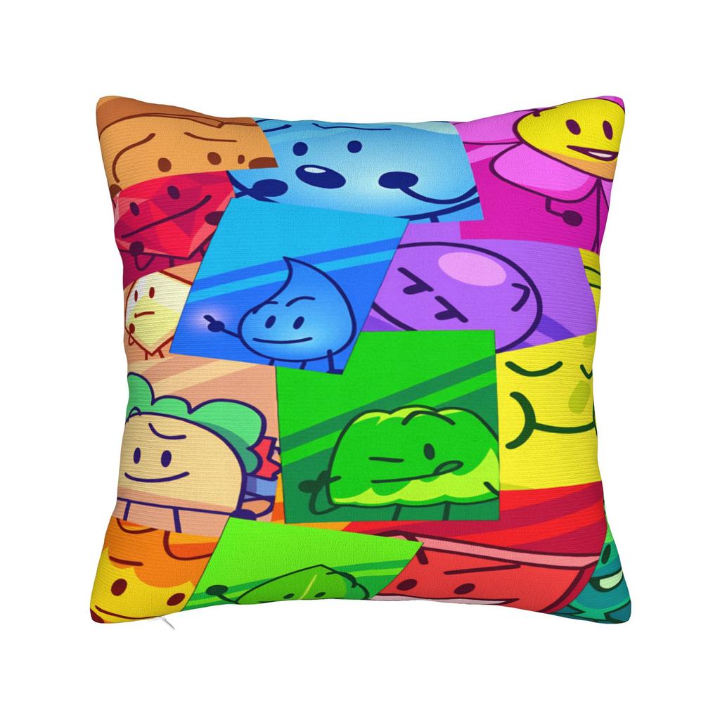 BFDI Cartoon Pillow Cover  Kawaii Pillow Case For Sofa Home Decoration Soft Pillowcases Gift