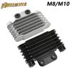 Universal Motorcycle Oil Cooler Radiator 6 Rows Engines Oil Accessories Motocross for KTM Honda Yamaha Suzuki Pit Dirt Bike