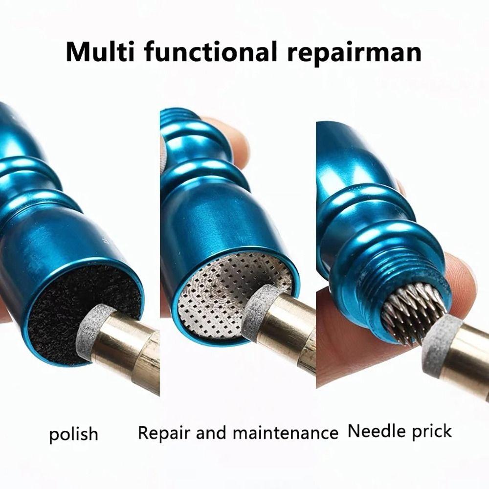 Colorful Tip Trim Tool 3 in 1 Shaper Aerator Tapper Durable Cue Tip Shaper  Billiard Accessories