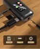 Dual-ear Bluetooth Earphones with Clip, Long-lasting Battery, Universal Compatibility, and Card Slot.