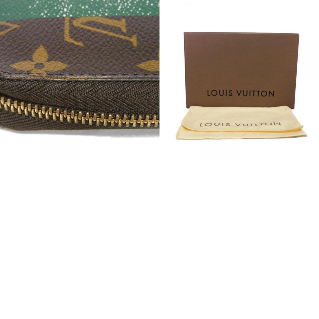 Used 12564 Zippy Organizer M60035 7940 Bellboy Green Zip Around Monogram Groom Veil Men's from Japan AUTHENTIC