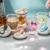 Leak-Proof Transparent Tumbler Insulated Portable Water Cup Double Wall Coffee Mug Kitchen