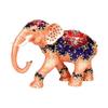 Handcrafted Elephant Designs Jewelry Organizers Box Featuring Delicate Diamonds Pattern
