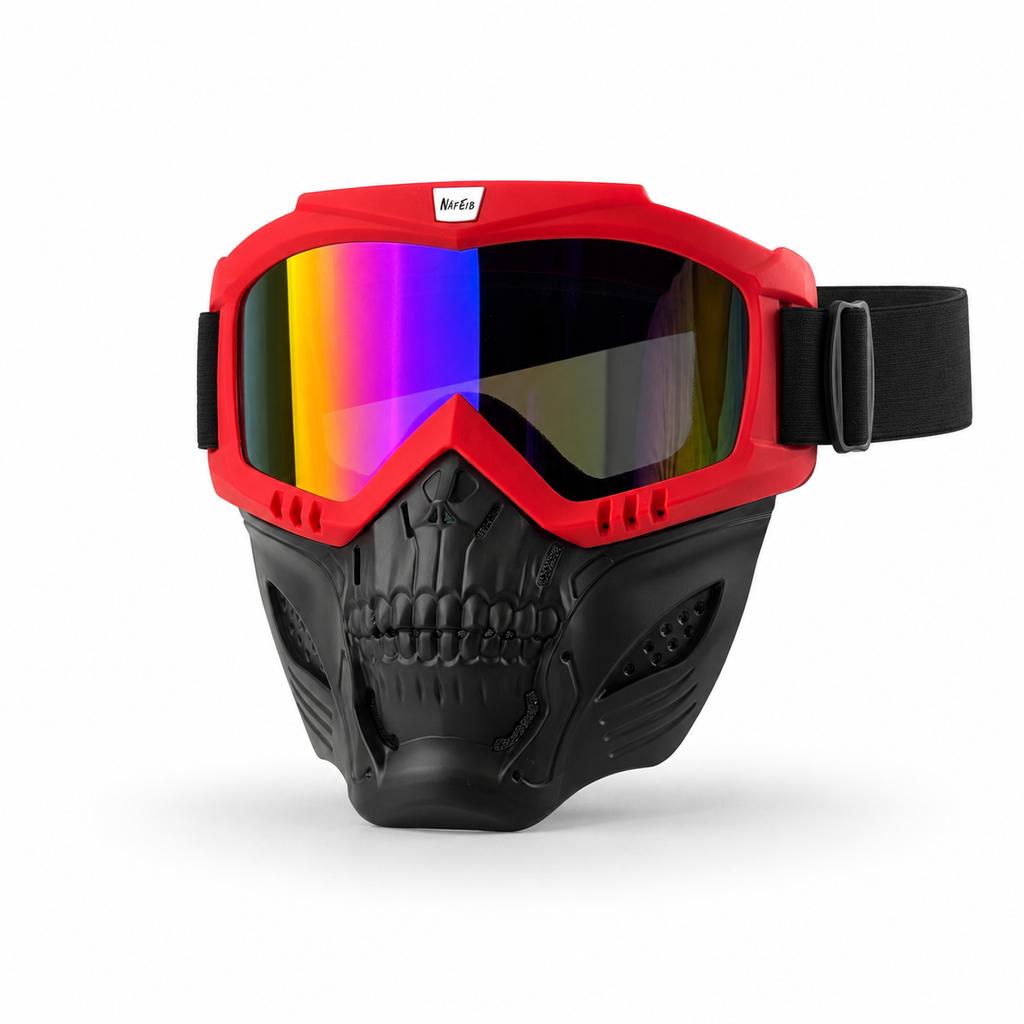 Verstellbare atmungsaktive Motocross-Maske Wind-Staubdichte Helm-kompatible Brille für Wüsten-Skiing Radfahren Outdoor-Sportarten2