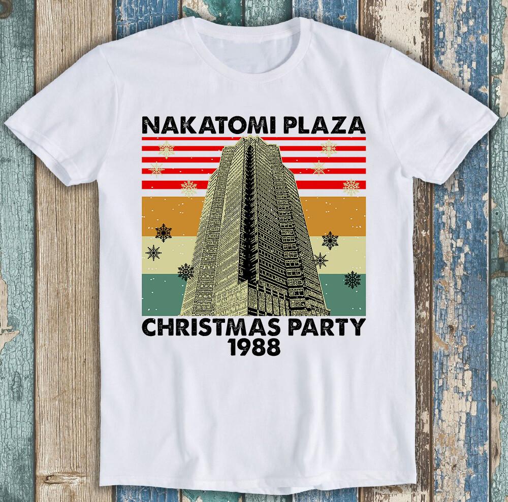 

Nakatomi Plaza 1988 Christmas Party 80 s Die Movie Bruce Gift Tee T Shirt M1382 3XL
