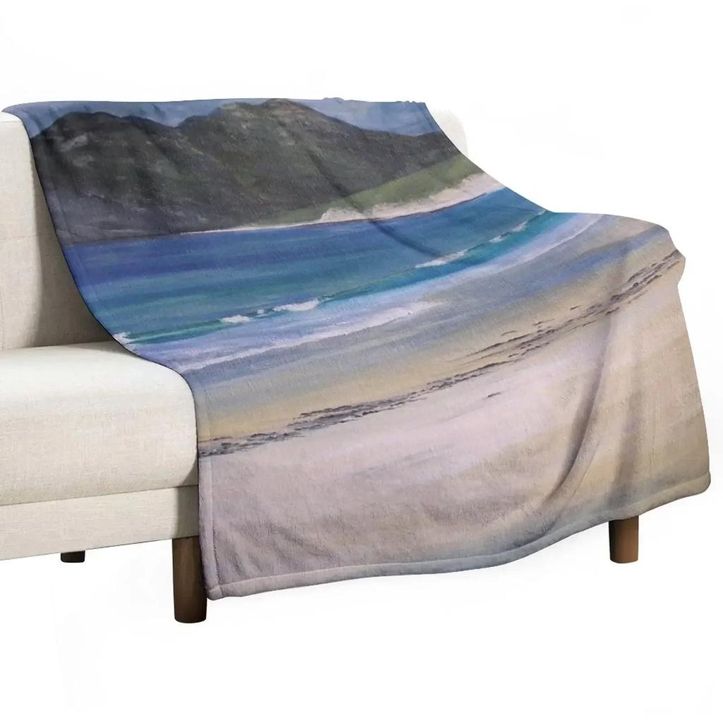 Kiloran Bay, Colonsay, Scotland Throw Blanket Winter Beds Luxury Stuffeds Polar Flannel Luxury Brand Blankets