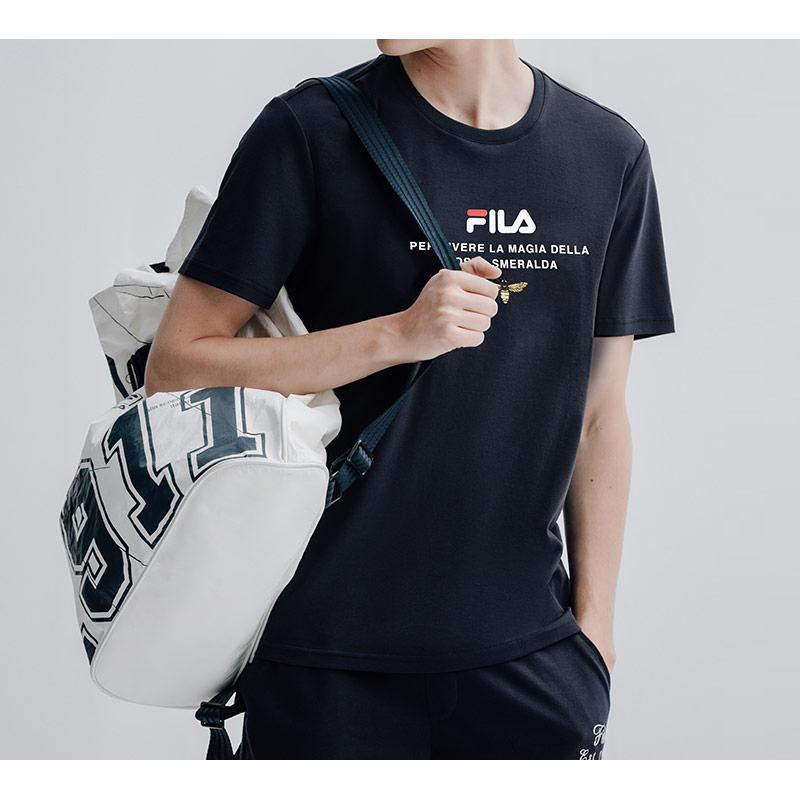 New FILA T Shirts Men's Legend Blue F11M028122FNV