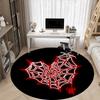 1pc Spider Web Office Round Area Rug, Indoor Mat Suitable ForOffice, Under Office Chairs Bedroom Living Room Home Decor, Room Deco q059