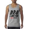 Klassisches Papa Ich Liebe Dich 3000 Vatertag Tony Stark Avengers Ärmelloses T-Shirt