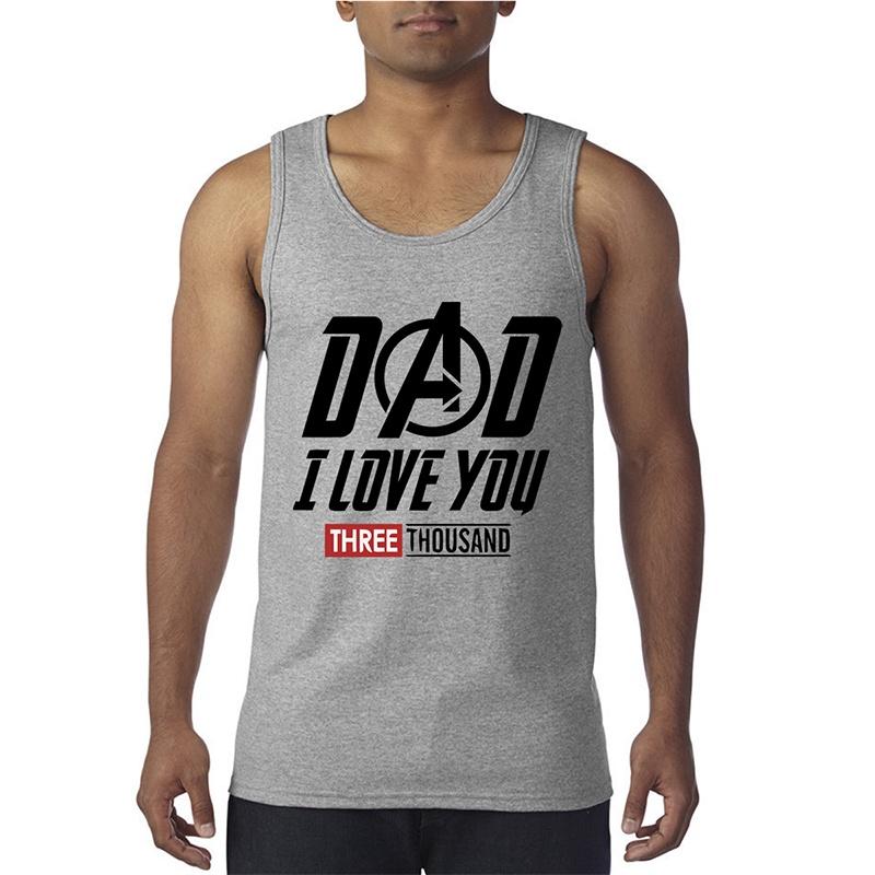 Klassisches Papa Ich Liebe Dich 3000 Vatertag Tony Stark Avengers Ärmelloses T-Shirt