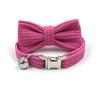 Begonia Red Corduroy Cat Collar with Engraved Name