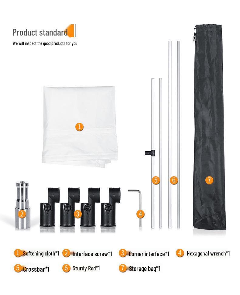 Ambitful Photography Reflector Frame: Large Diffuser Light Blocker for Advertising