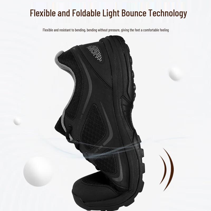 Qishanyue Black Breathable Lightweight Training Shoes
