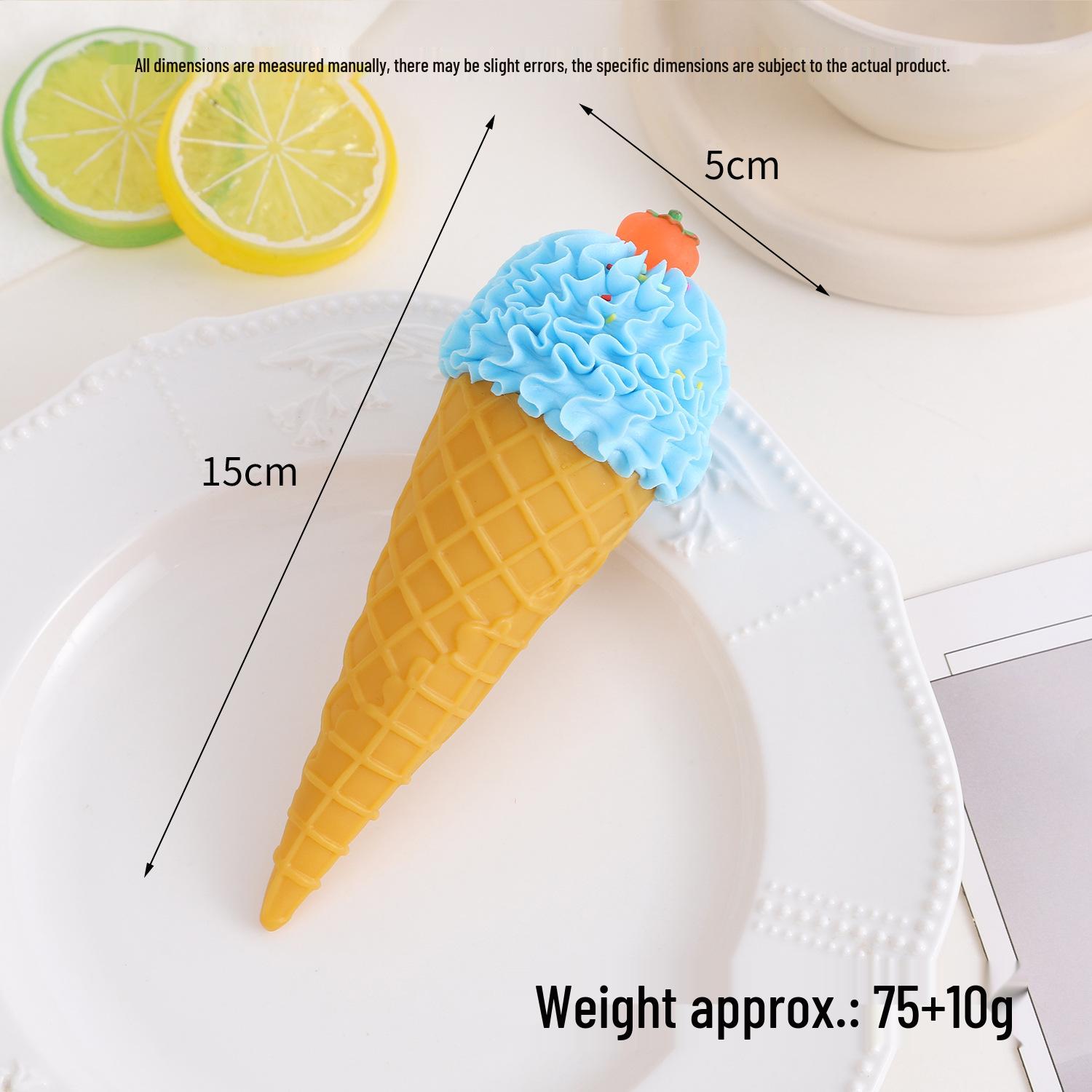 Artificial Fruit Cream Ice Cream Cone Decoration Props