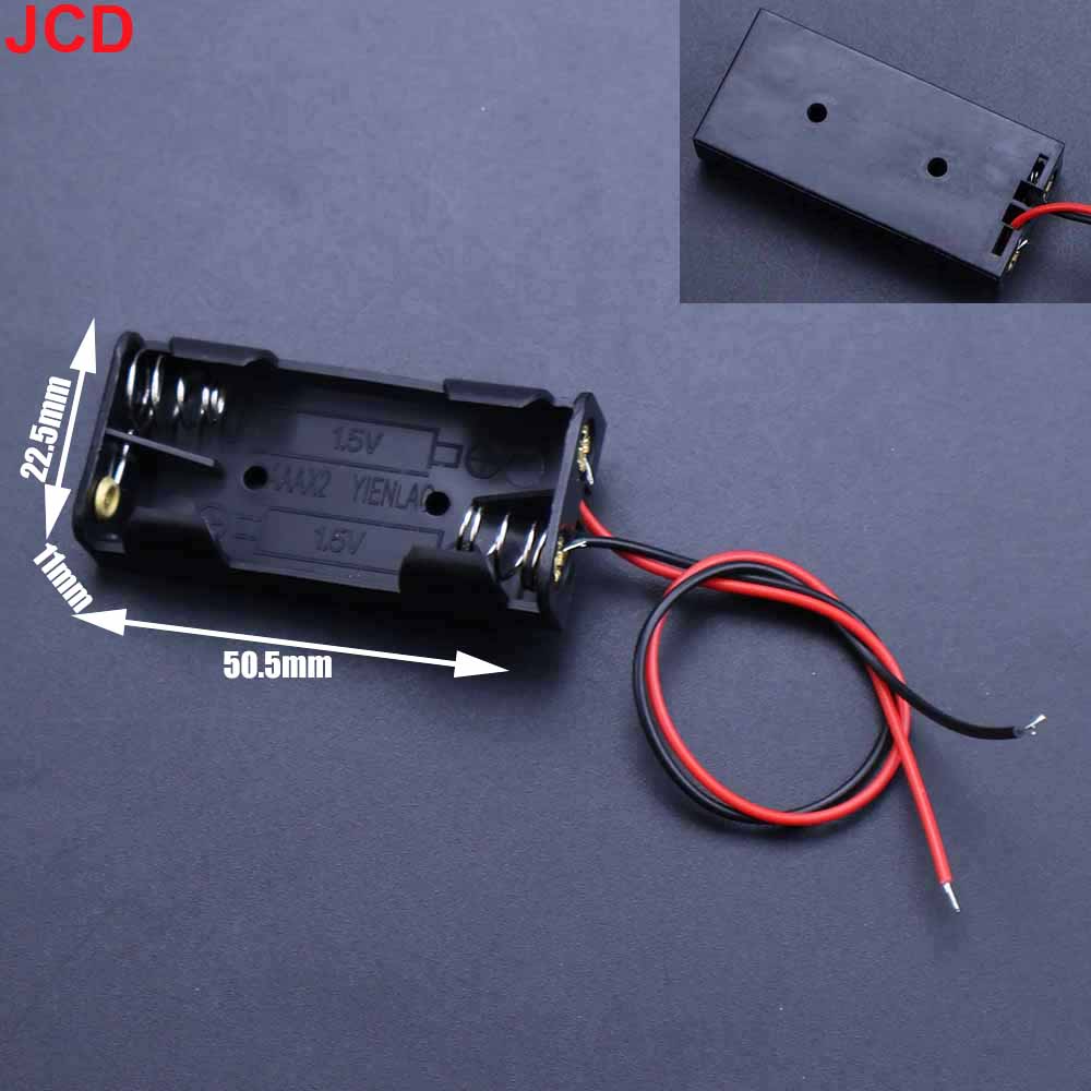 JCD 1pc AAA No.7 Battery Storage Box Enclosure Bracket Leads With 7x1/2/3/4/6/8Slot Battery Box Standard Battery Charging Cradle