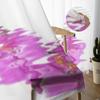 Schöne rosa Orchideenblüten Tüllvorhänge für Wohnzimmerdekoration, moderne Schleier-Chiffon-Vorhänge, Schlafzimmer, durchsichtiger Voile