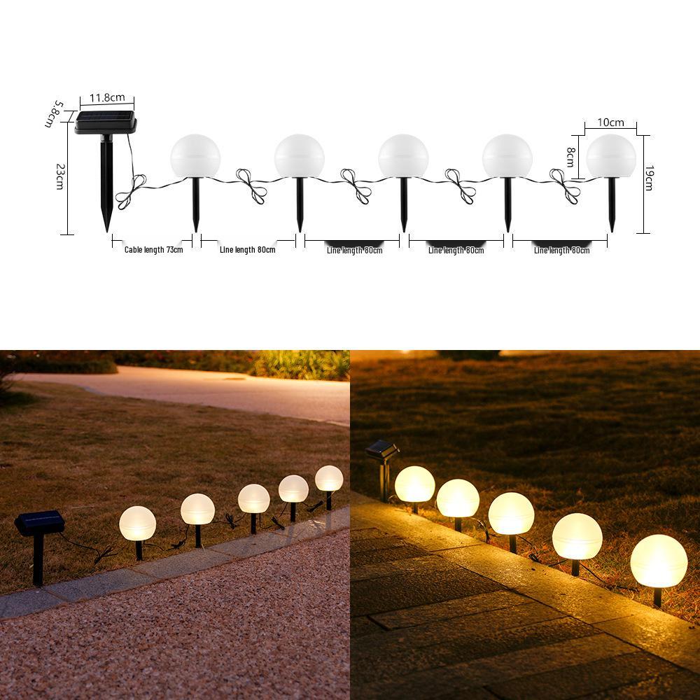 Rainproof Solar Sphere Garden Lamp for Outdoor Lawn and Courtyard Solar Sphere Lawn Lamp