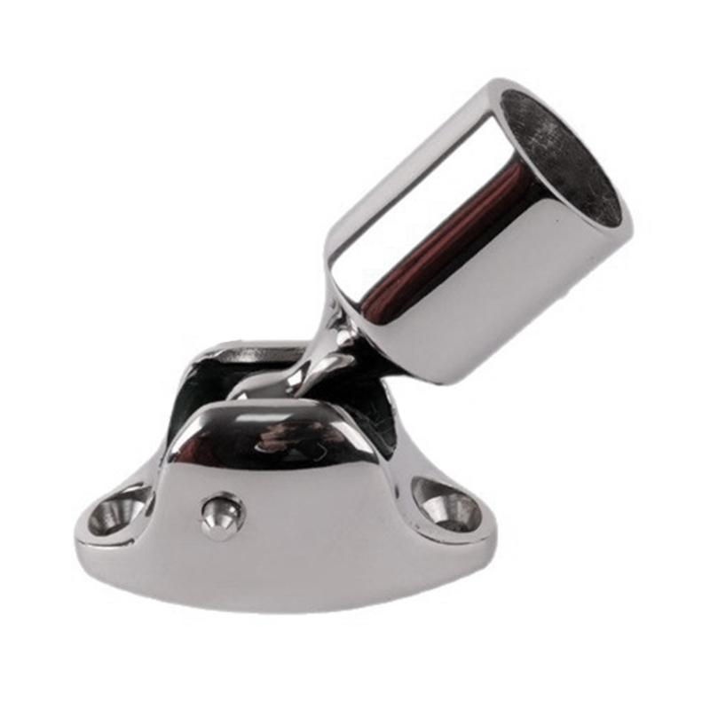 Stainless Steel Ball Slide Cap Fitting Smooth Pipe Support Fitting Top End Deck Hinge Mount Marine Fittings Hardware