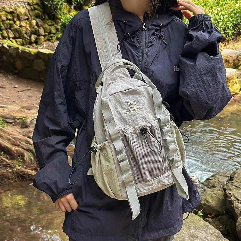 Contrast Color Backpack Student Travel Lightweight Backpack Large Capacity Backpack