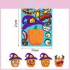 Farverige Xh061 Halloween DIY Græskar Puslespils Klistermærker Til Børns Kreative Dekoration