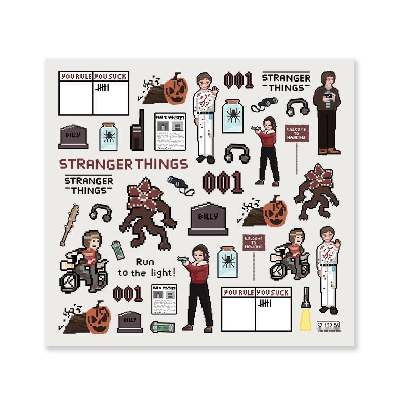 

Креативні DIY Наліпки: Дивні істоти неба, Американський жах, Історії про привидів, Піксельні мозаїчні дизайни