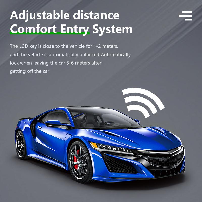 Modified Remote Display Smart LCD Car Key For Porsche 911 977 718 Cayenne Panamera Macan Taycan Comfortable Entry Keyless Go