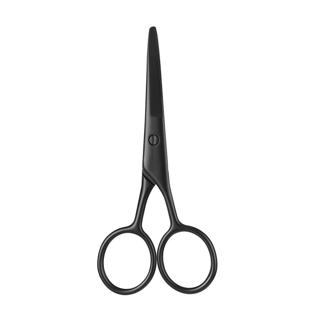 Round Head Safety Beard Scissors For Beard, Eyebrow, Nose Hair, Hair Trimming, Beauty Makeup Care Tool For Men And Women
