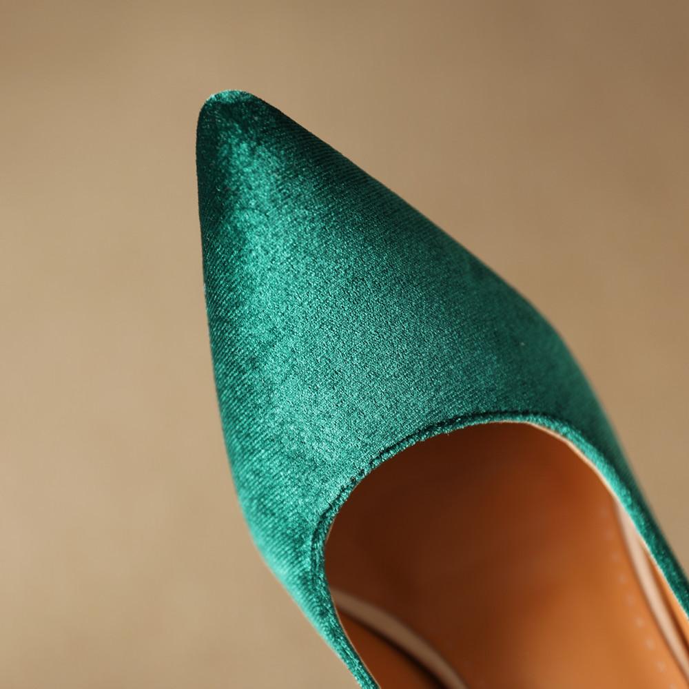 Fashion Women's Mary Janes Shoes 2025 New High Heels Pumps Female Elegant Green Red Party Dance Wedding Shoes Large Size Footwear