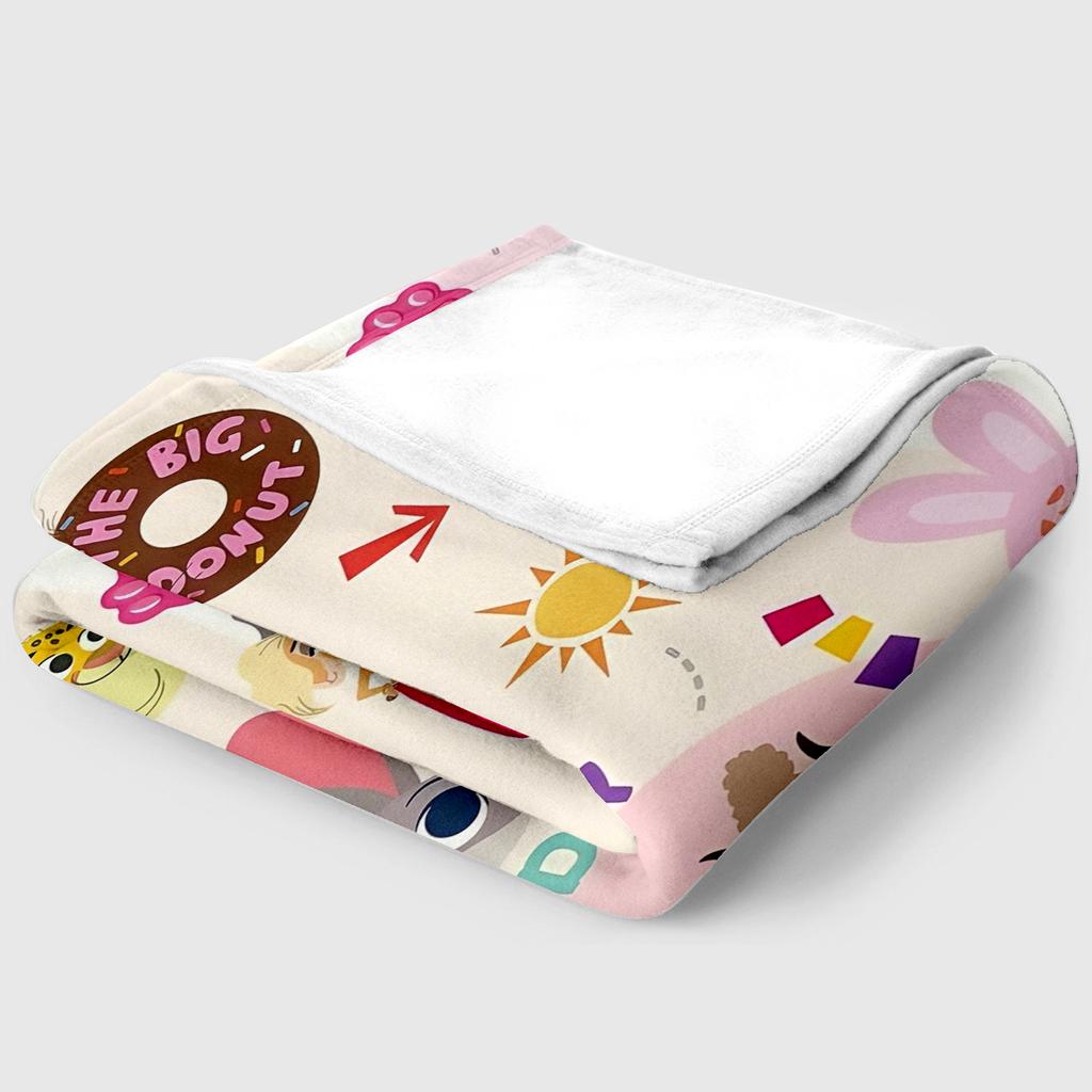 Cute Cartoon Thin Flannel Blanket for Bedrooms,Living Rooms,Sofas Blankets,Lunch Breaks,Picnics,blankets Fluffy