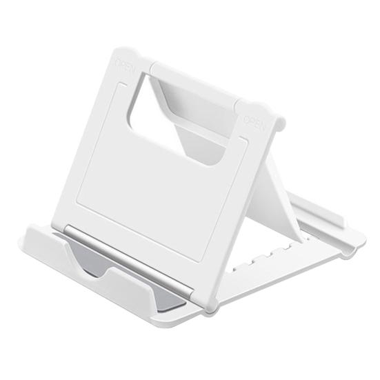 

Универсальный пластиковый регулируемый складной настольный настольный держатель для телефона, кронштейн-подставка белый