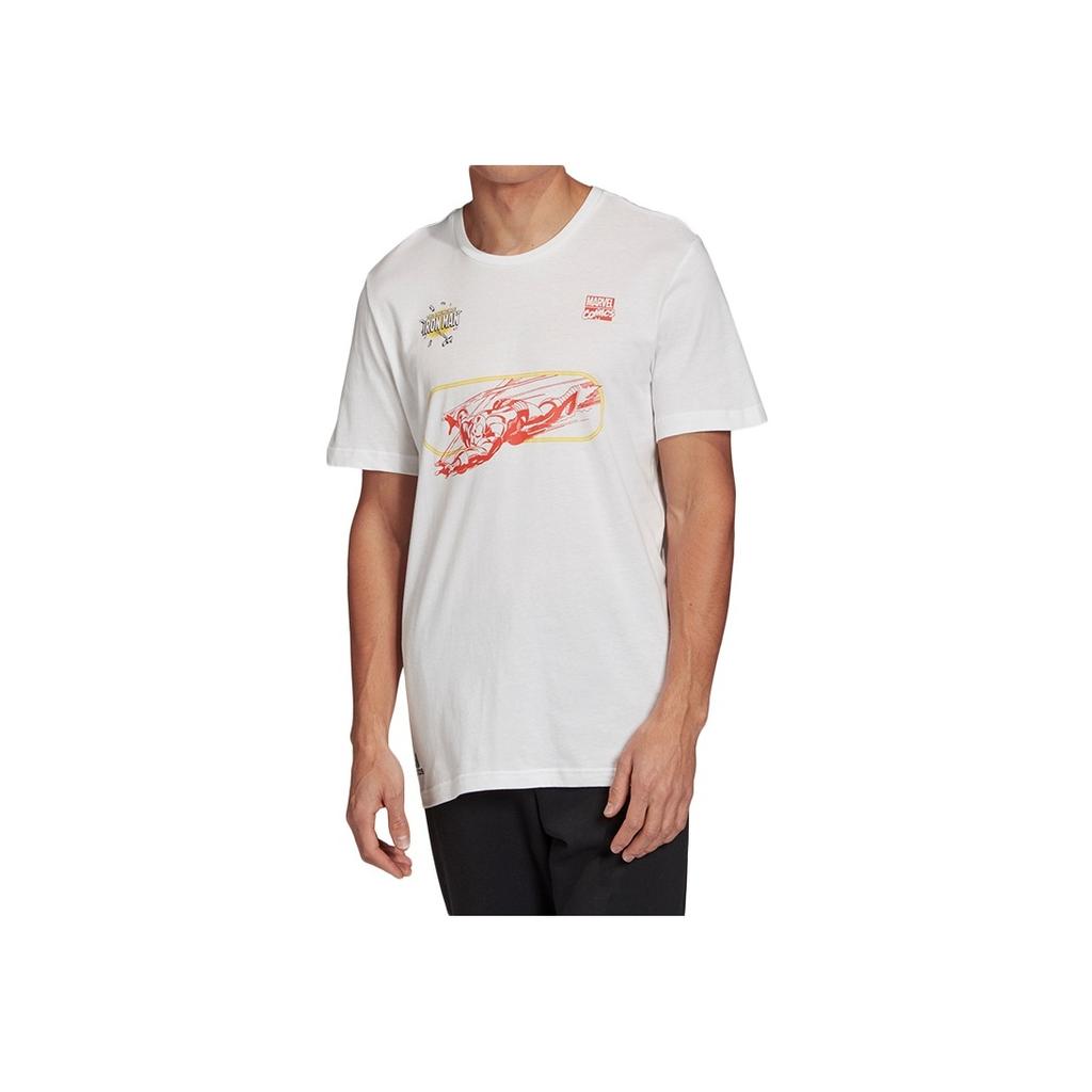 adidas Iron Man Graphic Tee Men Tops White FN1763
