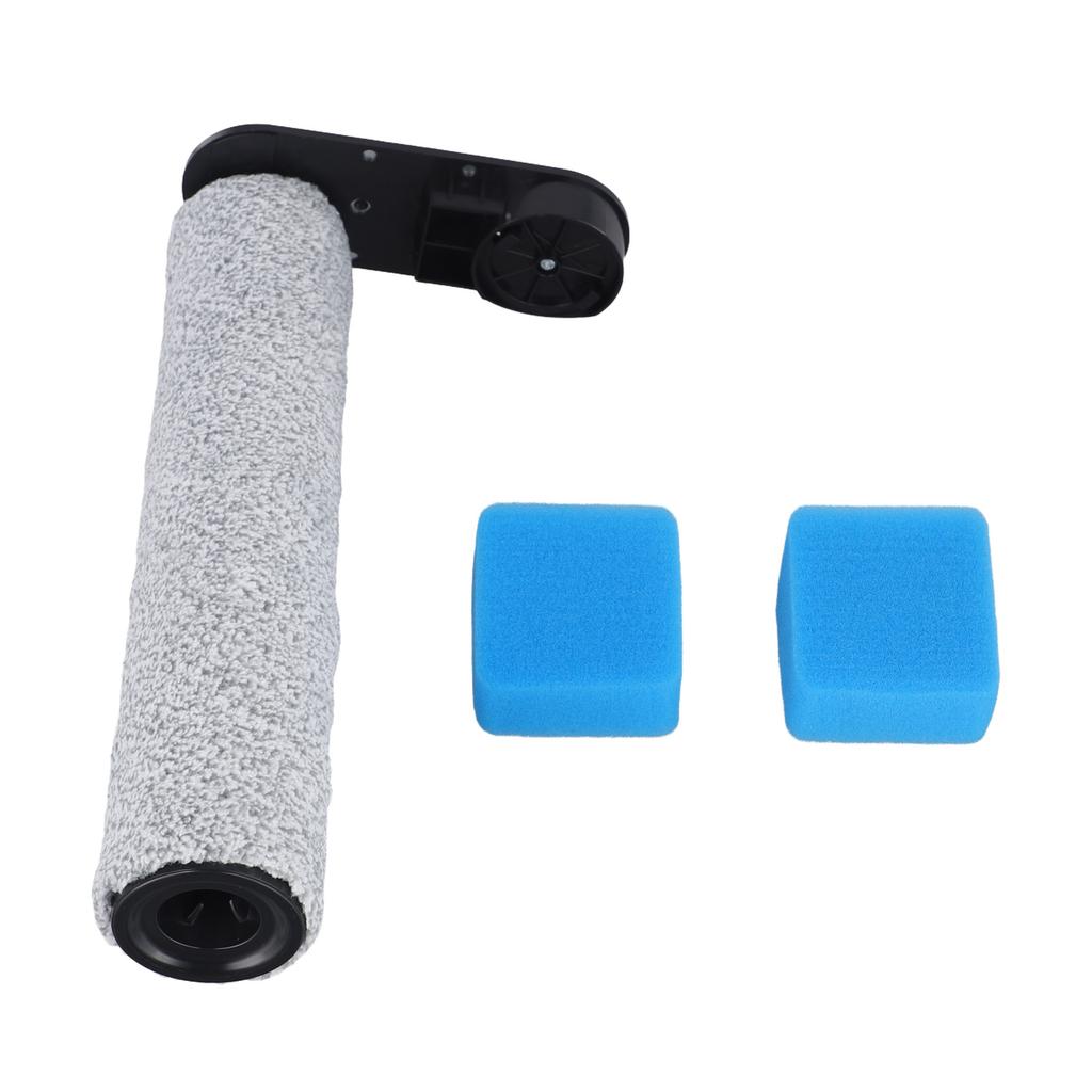 Brush Replacement Floor Cleaner Kit Sponge Brush Roller Long-term Use Microfiber Flannelette Premium Materials Quiet Operation